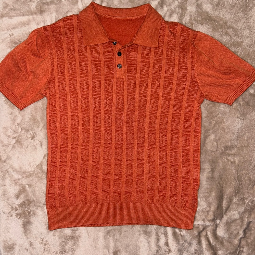 SHEIN Polo Shirt | Orange | Small